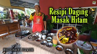 Resepi Daging Masak Hitam by Chef Jawik | Cara Paling Mudah!