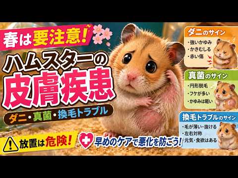 ハムスターの脱毛原因と治療法を徹底解説