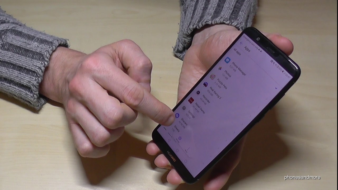Huawei P Smart How To Delete remove uninstall An App Tutorial For