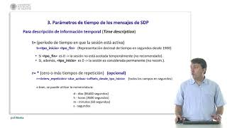 Parámetros de tiempo utilizados en el protocolo Session Description Protocol |  | UPV