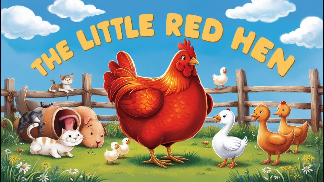 The Little Red Hen 🐓📖 | English Story for Kids 🌟 | Bedtime story - YouTube