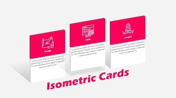 Isometric Cards Animation using HTML & CSS without JavaScript