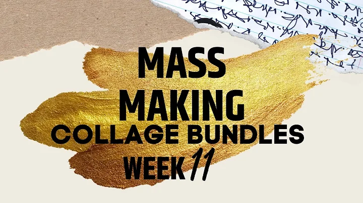 Mass Making! Art Journal Collage Bundles Using Gel...