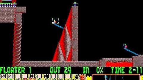 Lemmings PC - Taxing - Level 16