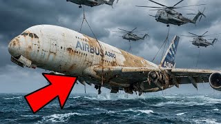 Deep Sea Salvage Of A Sunken White Airbus A380 Superjumbo Asmr Excavating & Restoring