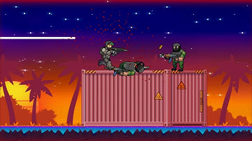 Contra meats Metal Slug. Run-n-Gun prototype