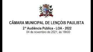 2ª Audiência Pública - LOA - 2022