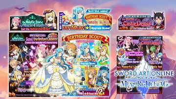 Sword Art Online Memory Defrag | Part 132 | Asuna Birthday Scout, Ranking, & Defensive War