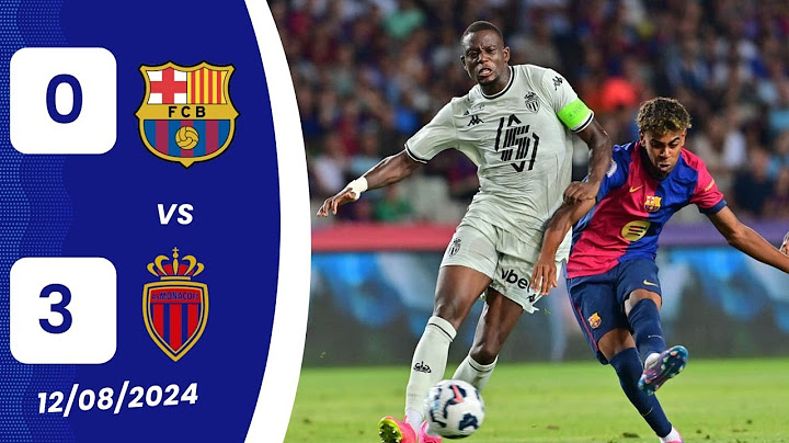 BARCELONA vs MONACO (0-3) RESUMEN Y GOLES