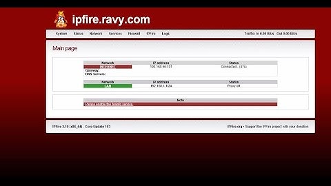 IPfire Access On WeBrowser