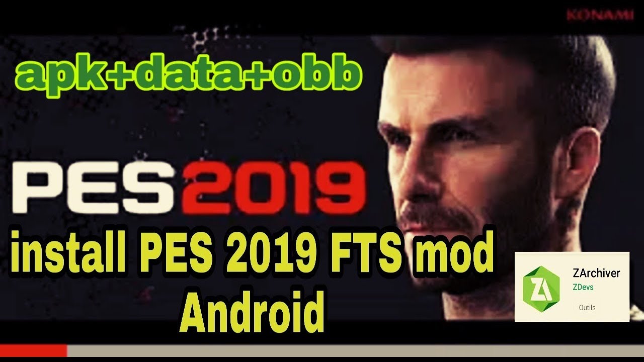 PES 2019 install (apk. Data. Obb) استخراج ملفات وتثبيت لعبة