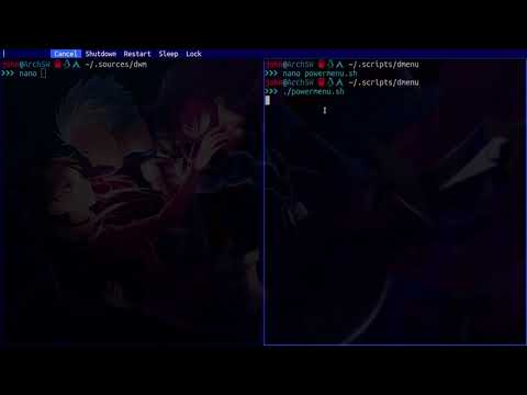 How to add a Power Menu to DWM (Shutdown, Restart, Lock, Sleep) Extremely Simple!