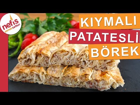 Kıymalı Patatesli Yufka Böreği - Fırında patatesli börek nasıl yapılır?