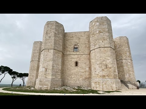 Castel del Monte, Apulien, Italien. Einzigartiger 8-eckiger Grundriss.