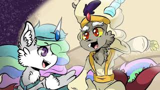 Discord and Celestia sing A Whole New World (MLP Singing Impressions / Cover / #MonthOfLurve)
