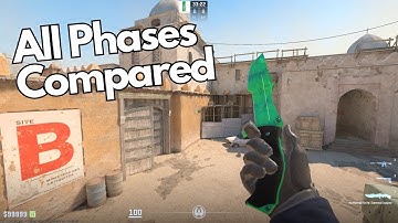 CS2 Huntsman Knife Gamma Doppler All Phases Compared