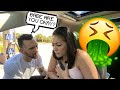 Getting CAR SICK Then Randomly Crying To See His Reaction!