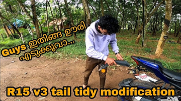 R15 v3 tail tidy setting..||Yamaha R15v3 modification.. 💥
