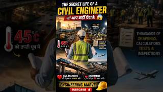 😱 Civil Engineer की Secret Life | जो आप नहीं देखते! 👷‍♂️🏗️ #engineeringfacts #civilengineering