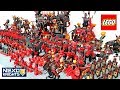 Epic LEGO Nexo Knights Lava Monsters Army Build w/ Jestro General Magmar Lavaria