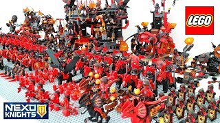 Epic LEGO Nexo Knights Lava Monsters Army Build w/ Jestro General Magmar Lavaria