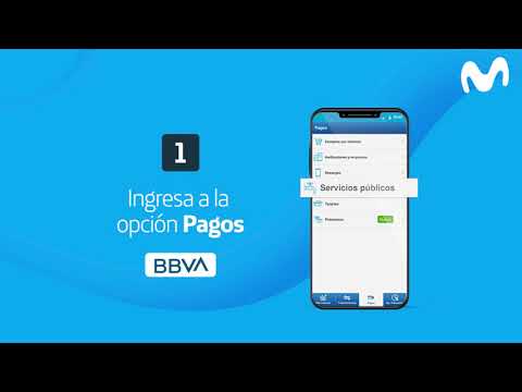 ¡Pagar tus servicios Movistar es muy fácil desde el app del BBVA!