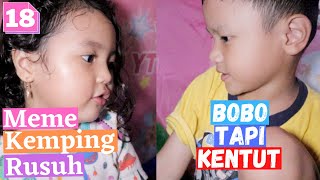 Meme Kemping | Anak Kecil Kemping | Kemping Di Depan Rumah | Drama Main Tenda Mainan |