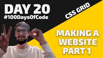 How to make a WEBSITE - Landing Page - Day 20 - #100DaysOfCode