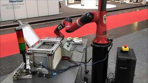 Sawyer at Work: Machine Tending Demo at Hannover Messe 2016