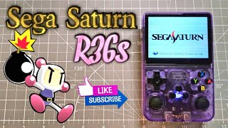 R36s newest update 2024 testing Sega Saturn games on standalone bios