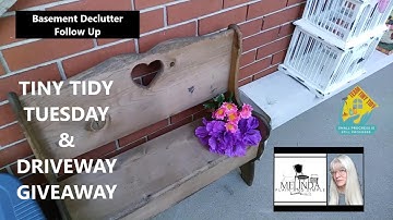 DECLUTTER FOLLOW UP & DRIVEWAY GIVEAWAY / collab with @TheHelpfulHome /#tinytidytuesday #poem