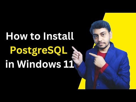 How to download and install PostgreSQL in Windows 11 (Hindi)