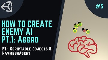 How to BUILD and LAUNCH an RTS Game in UNITY -  ep5. Enemy AI (Part1: Aggro) ft NavMeshAgent