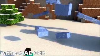 Minecraft Ice Attack Intro Template C4D , Ae It