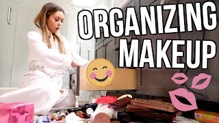 ORGANIZING MY MAKEUP!