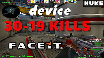 CSGO POV device (30-19) (Nuke) 𝙒𝙞𝙣 (16-11) / Faceit 15.10.22