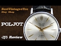 Hands-on video Review of Poljot De Luxe NOS Ultra Slim Soviet Mens Watch From 70s