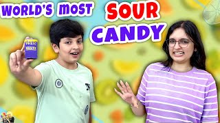 Worlds Most Sour Candy Y Vs Sour No Reaction Aayu And Pihu Show