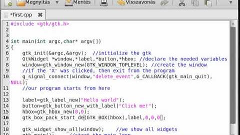 GTK+ tutorial 4 - boxes