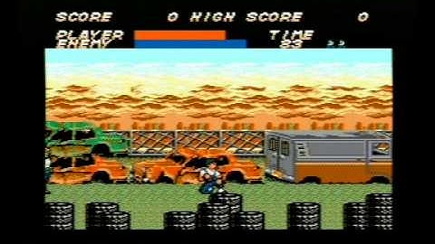 Sega Master System Vigilante  Title / Intro Screen And Attract Mode Demo Irem 1988