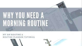 Why You Need a Morning Routine // My Morning Routine // Perfectionism Prints Routine Planner Inserts