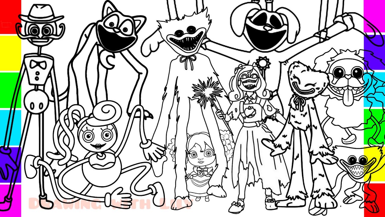 POPPY PLAYTIME Chapter 3 Coloring Pages / How to Color New Bosses and ...
