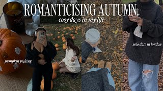 Cosy days in my life🕯️ | pumpkin picking, book haul, soup recipe, solo date in nottinghill 🍂