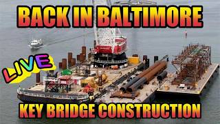 Live from Baltimore Key Bridge Construction DAY 2