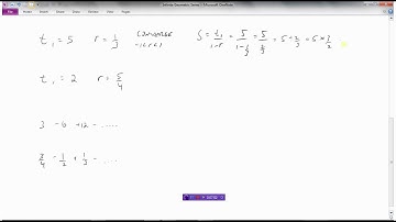 Infinite Geometric Series