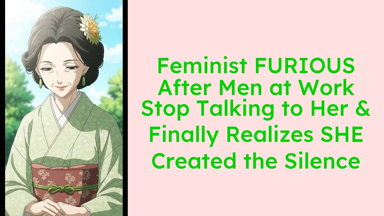 Feminist FURIOUS After Men at Work Stop Talking to Her & Finally Realizes SHE Created the Silence