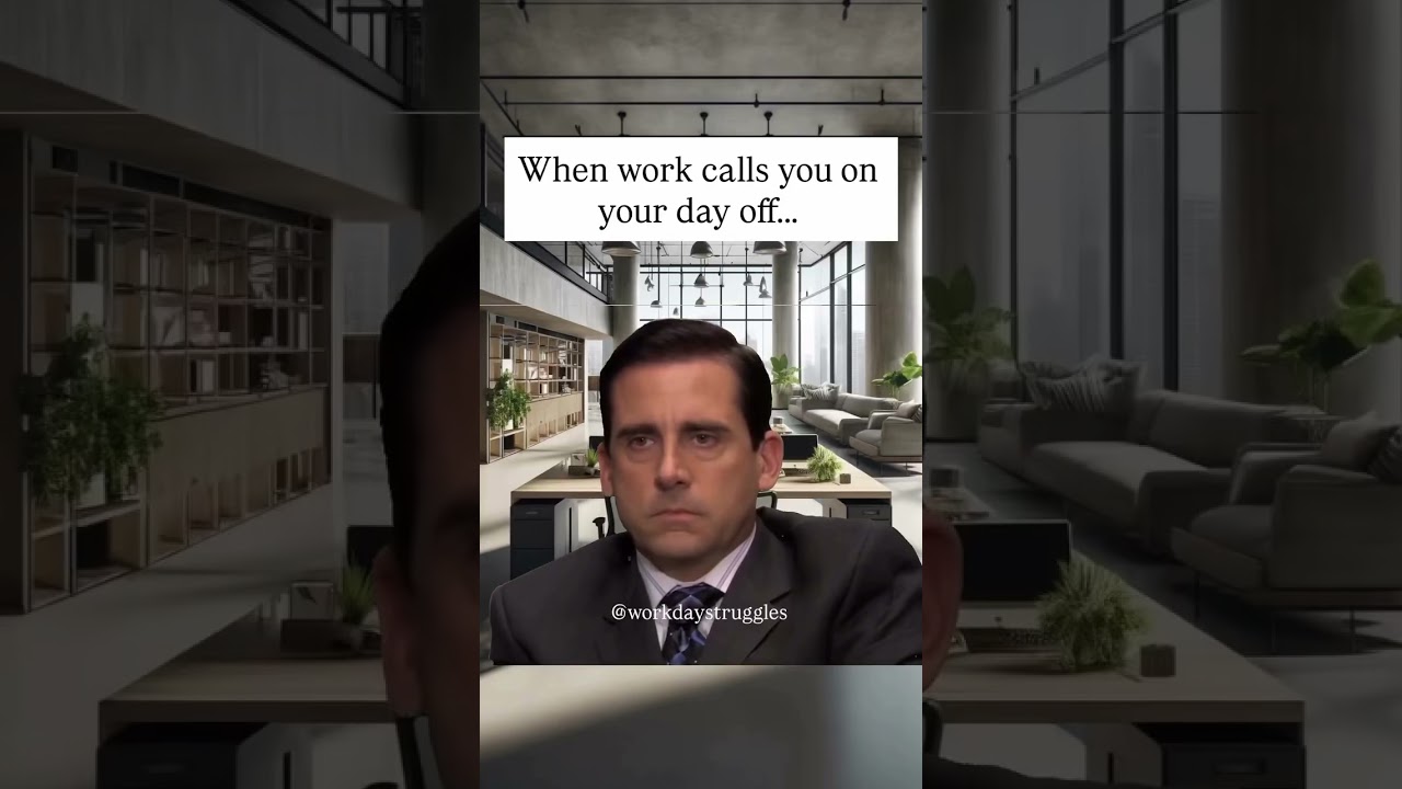 When work calls you on your day off... 