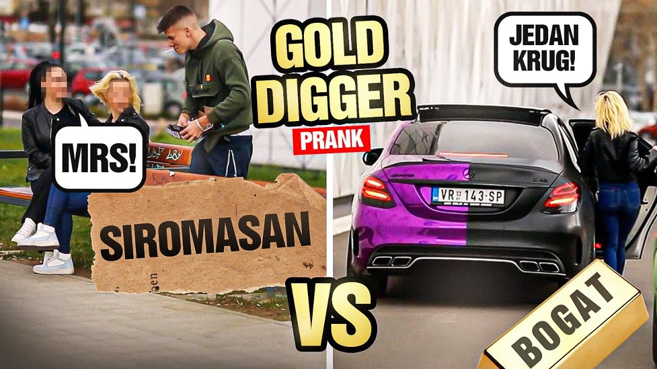 SIROMAŠNI VS BOGATI ČOVEK ! *GOLD DIGGER PRANK*