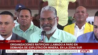 Convocan paro en San Juan contra explotación minera