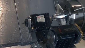 Driven Broaching Unit and QuickFlex® on a Mazak HQR-200MSY